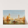 Venise, gondole et voiliers devant le Palais des doges et San Giorgio Maggiore by Félix Ziem