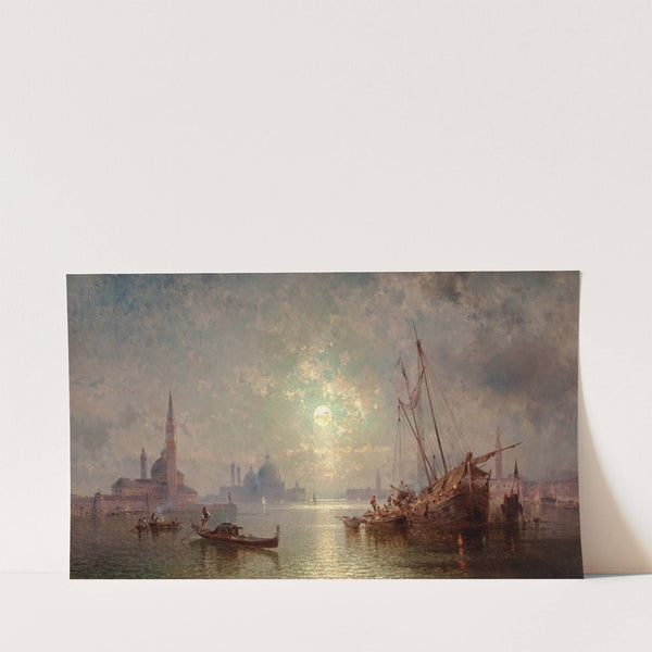 Venise – Vue de San Giorgio Maggiore (circa 1878-80) by Franz Richard Unterberger