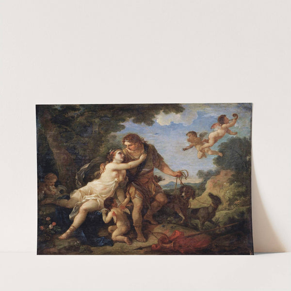 Venus And adonis by Charles-Joseph Natoire