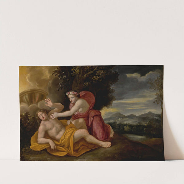 Venus And Adonis by Nicolas Colombel