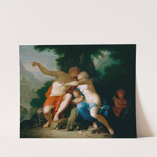 Venus and Adonis by Mattheus Terwesten