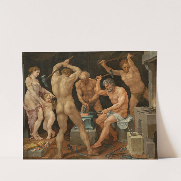 Venus and Amor in the forge of Vulcan  (1536) by Maarten Van Heemskerck