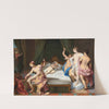 Venus And The Three Graces Tending Cupid by Nicolas Vleughels