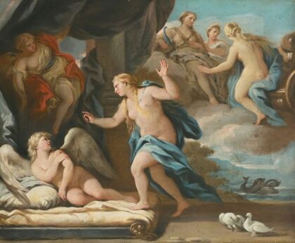 Venus chides Cupid — size preview