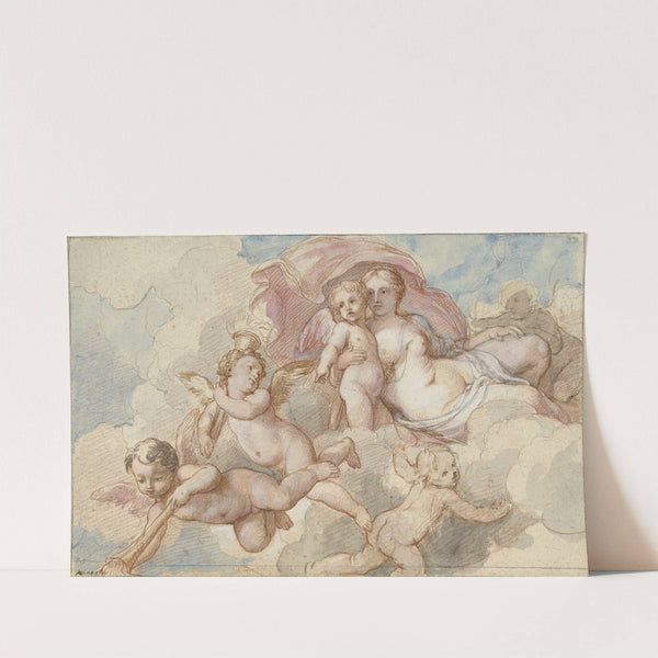 Venus met Amor en putti (1710 - 1777) by Charles-Joseph Natoire