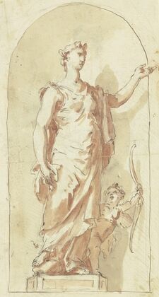 Venus mit Cupido (Scheinskulptur)