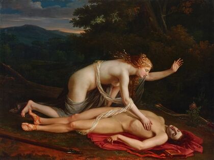 Venus mourning the death of Adonis — size preview
