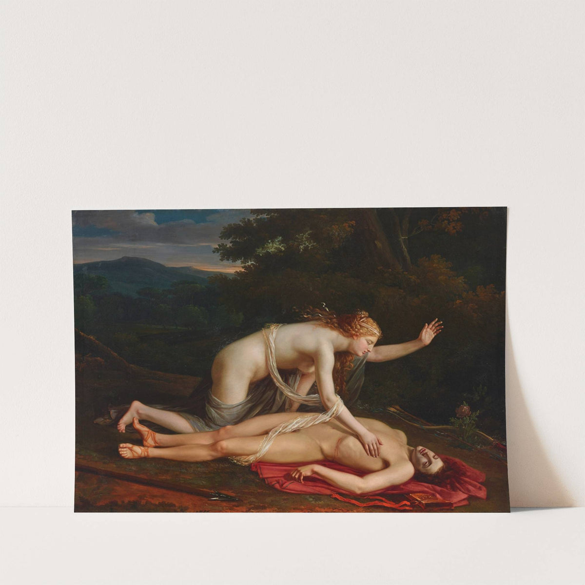 Venus mourning the death of Adonis by Circle Of Baron Pierre Narcisse Guérin