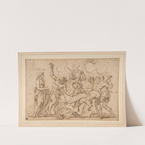 Venus Watching Vulcan and Cyclops Forge Armor for Mars by Raymond de La Fage