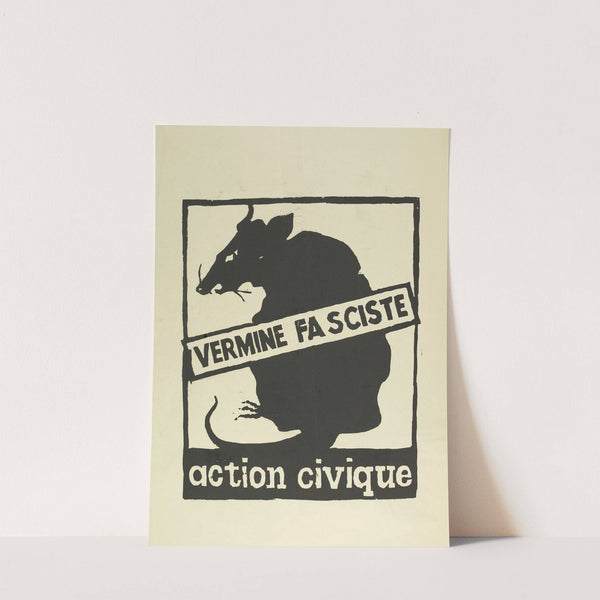 Vermine Fasciste Action Civique (1968) by Atelier de l'Ecole Nationale Supérieure des Beaux-Arts