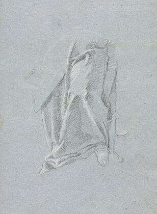 Verona Sketchbook: Drapery with foot (page 83)