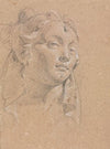 Verona Sketchbook: Head of a woman (page 58)