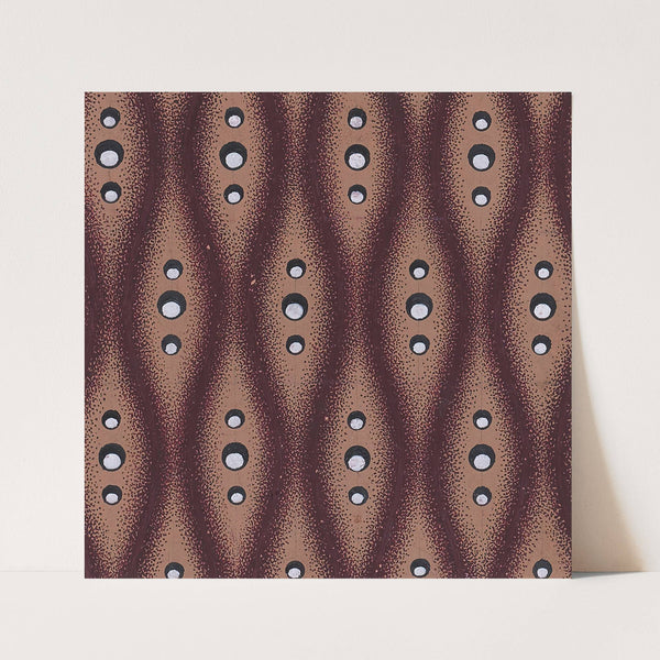 Vertical and Horizontal Rows of Stylized Bullet-Shaped Flowers with Pearls as Pistils, Placed Alternately Horizontally and Verticallly, and Quatrefoils Forming In-Between the Flowers by Anonymous