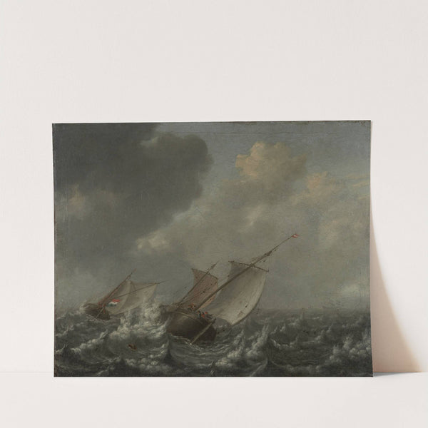 Vessels on a Choppy Sea by Jan Porcellis
