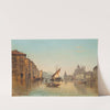 Vessels on the Grand Canal, Venice by Carl Kauffman