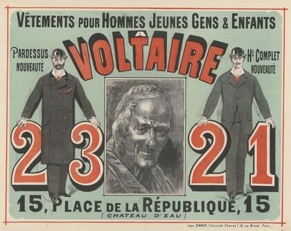 Vêtements pour hommes, jeunes gens & enfants à Voltaire (1881)