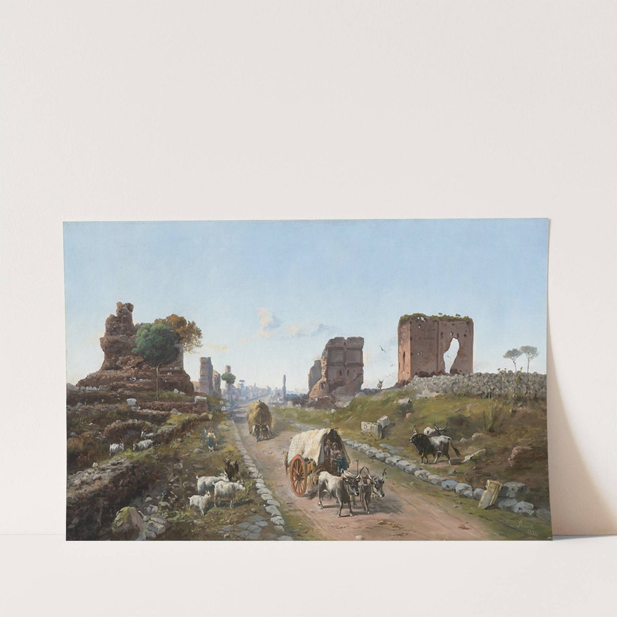 Via Appia all'altezza del IV Miglio by Vincenzo Giovannini
