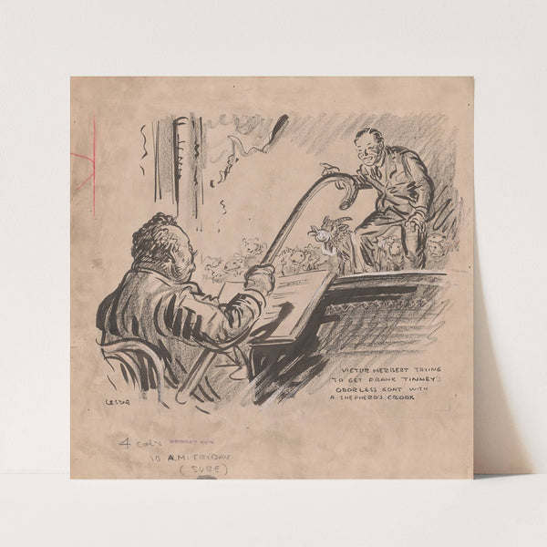 Victor Herbert and Frank Tinney (c. 1911-1916) by Oscar Edward Cesare