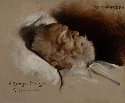 Victor Hugo sur son lit de mort