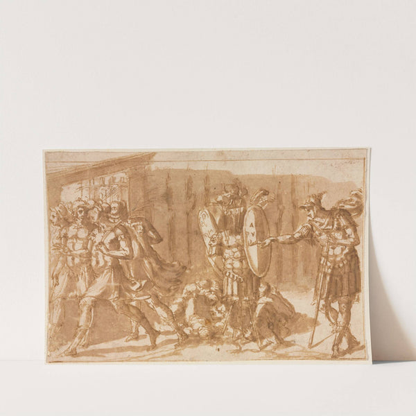 Victorious Soldiers with Trophy (1550s) by Pellegrino Tibaldi