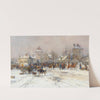 Viehmarkt im Winter by Karl Stuhlmüller