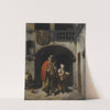 Vieillard aveugle conduit par sa fille by Jean-Claude Bonnefond