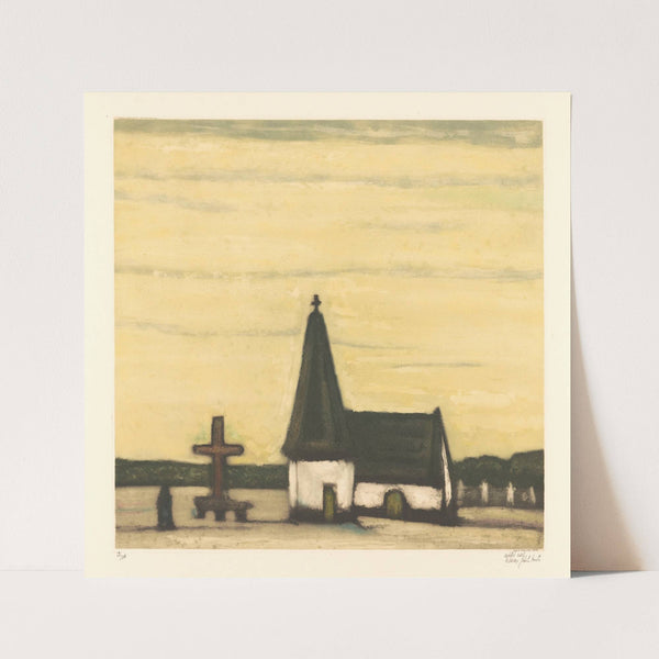 Vieille église en Campine (20th Century) by Armand Apol