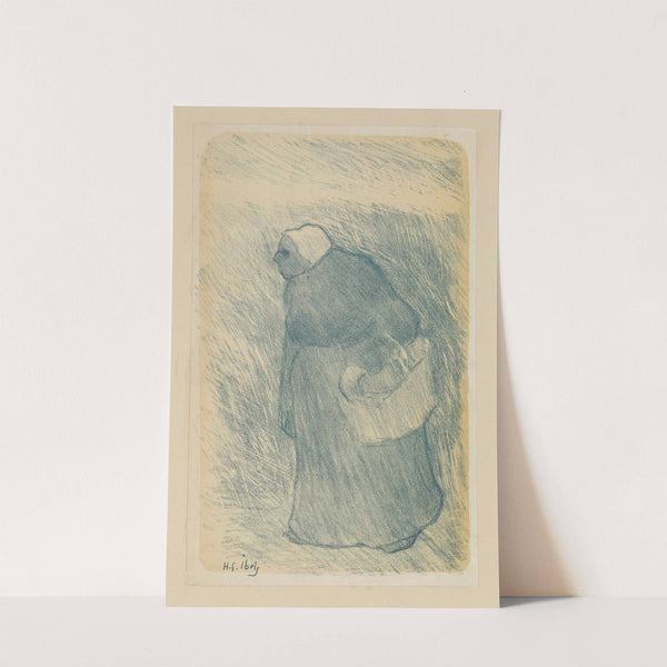 Vieille femme portant un panier (1900) by Henri-Gabriel Ibels