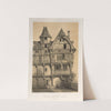 Vielles Maisons A Rouen (Seine-Inferieure) (1860) by Victor Petit