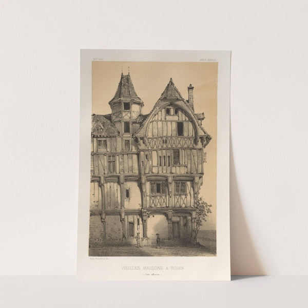 Vielles Maisons A Rouen (Seine-Inferieure) (1860) by Victor Petit