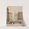 Vienna, Kärntnerstrasse, a view from the opera to Saint Stephen’s cathedral by Friedrich Frank