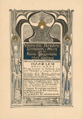 Vient de Paraitre. Livraison Mars de la Revue bimestrielle pour l’Art appliqué (1896 - 1913)