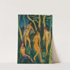 Vier akte unter bäumen (four nudes under trees) by Ernst Ludwig Kirchner