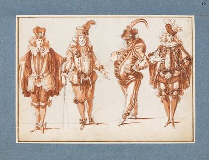 Vier Kostümfiguren (ca. 1695 – 1720)