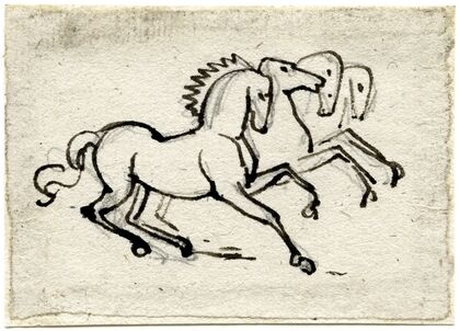 Vier paarden, wellicht een span