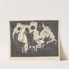 Vier vrouwen zittend aan een tafel (1928) by Jac Jongert
