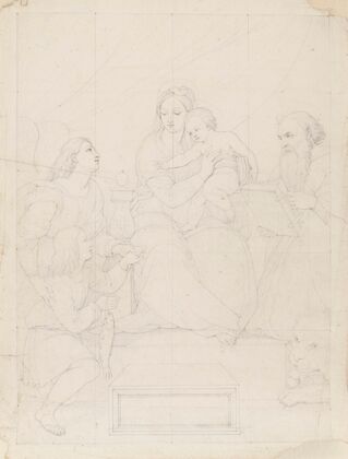Vierge Ã  l’enfant avec Saint JÃ©rÃ´me, Tobie et l’ange