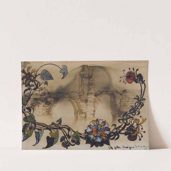 Vieux pont à Vianden (1871) by Victor Hugo