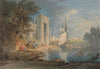 View at Caernarvon, Wales (1826)