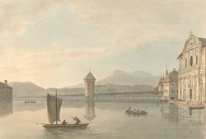 View at Lucerne; The Jesuits College