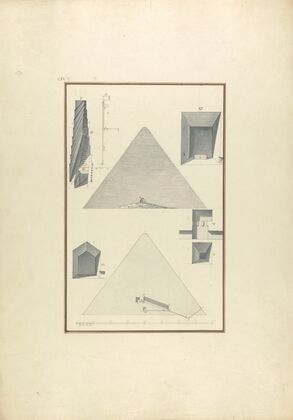 View, Cross Section, and Other Details of Cheop’s Pyramid at Giza