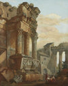 View from ancient Rome with figures