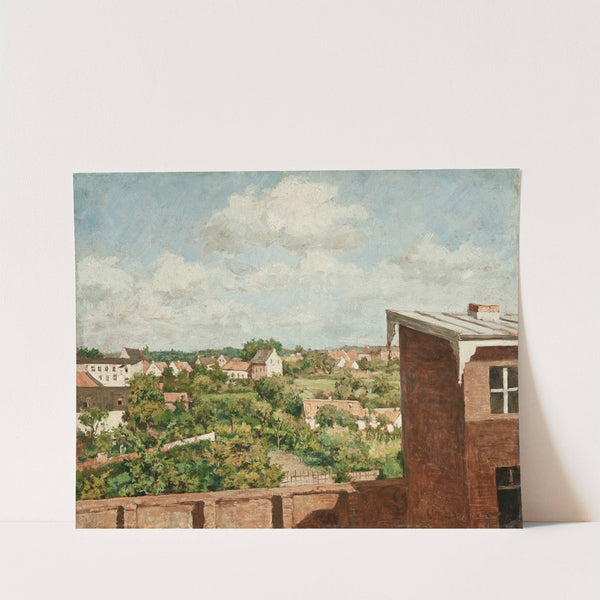 View from Düsseldorf (1865) by August Jernberg