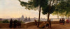 View from Monte Pincio Hill in Rome ( 1861)