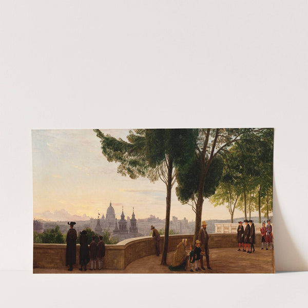 View from Monte Pincio Hill in Rome ( 1861) by P. C. Skovgaard