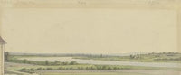 View from Rüsselsheim across the Main to Mainz and Hochheim, May 17 (1829)