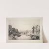 View from St. Michel Bridge (1865) by Maxime Lalanne