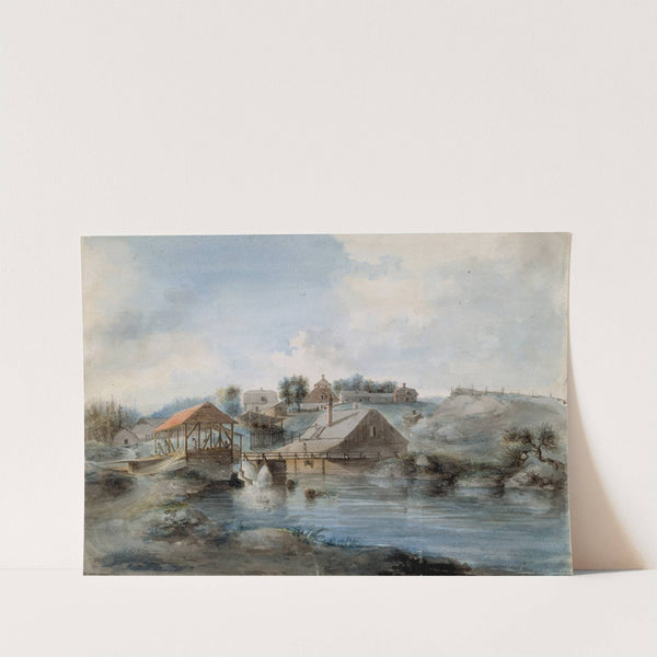 View from the Bernshammar Sawmill by Pehr Nordquist