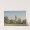 View from the Dean&#039;s Garden, Christ Church, Oxford by William Turner of Oxford