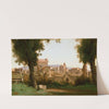 View from the Farnese Gardens, Rome by Jean-Baptiste-Camille Corot